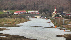 Horní část sjezdovky skiareálu Hlubočky