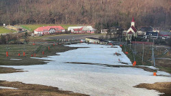 Horní část sjezdovky skiareálu Hlubočky