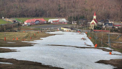 Horní část sjezdovky skiareálu Hlubočky