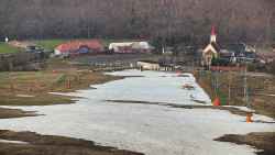 Horní část sjezdovky skiareálu Hlubočky