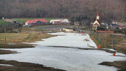 Horní část sjezdovky skiareálu Hlubočky