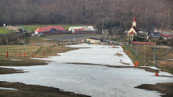 Horní část sjezdovky skiareálu Hlubočky