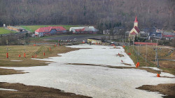 Horní část sjezdovky skiareálu Hlubočky