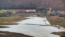 Horní část sjezdovky skiareálu Hlubočky