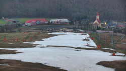 Horní část sjezdovky skiareálu Hlubočky