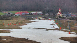 Horní část sjezdovky skiareálu Hlubočky