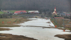 Horní část sjezdovky skiareálu Hlubočky