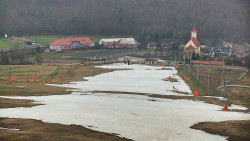 Horní část sjezdovky skiareálu Hlubočky