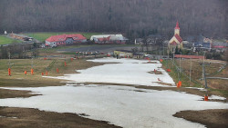 Horní část sjezdovky skiareálu Hlubočky