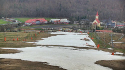 Horní část sjezdovky skiareálu Hlubočky