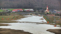 Horní část sjezdovky skiareálu Hlubočky