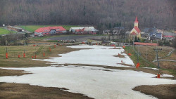 Horní část sjezdovky skiareálu Hlubočky