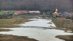 Horní část sjezdovky skiareálu Hlubočky