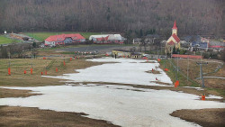 Horní část sjezdovky skiareálu Hlubočky