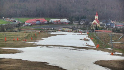 Horní část sjezdovky skiareálu Hlubočky