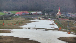 Horní část sjezdovky skiareálu Hlubočky