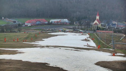 Horní část sjezdovky skiareálu Hlubočky