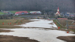 Horní část sjezdovky skiareálu Hlubočky