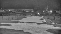 Horní část sjezdovky skiareálu Hlubočky