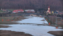 Horní část sjezdovky skiareálu Hlubočky