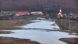 Horní část sjezdovky skiareálu Hlubočky