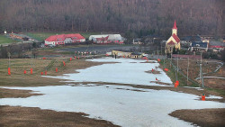 Horní část sjezdovky skiareálu Hlubočky