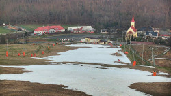 Horní část sjezdovky skiareálu Hlubočky