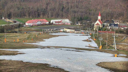 Horní část sjezdovky skiareálu Hlubočky