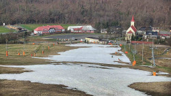 Horní část sjezdovky skiareálu Hlubočky