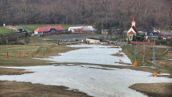 Horní část sjezdovky skiareálu Hlubočky