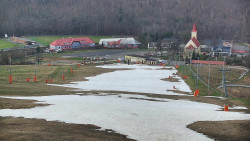 Horní část sjezdovky skiareálu Hlubočky