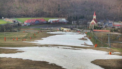 Horní část sjezdovky skiareálu Hlubočky