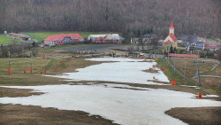 Horní část sjezdovky skiareálu Hlubočky