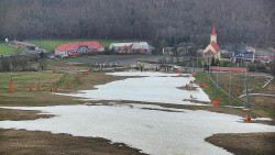 Horní část sjezdovky skiareálu Hlubočky