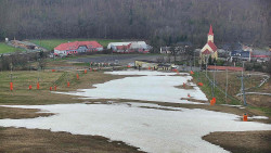 Horní část sjezdovky skiareálu Hlubočky