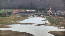 Horní část sjezdovky skiareálu Hlubočky