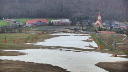 Horní část sjezdovky skiareálu Hlubočky