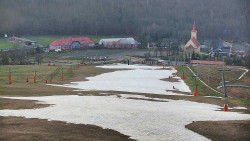 Horní část sjezdovky skiareálu Hlubočky