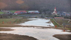 Horní část sjezdovky skiareálu Hlubočky