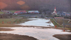 Horní část sjezdovky skiareálu Hlubočky