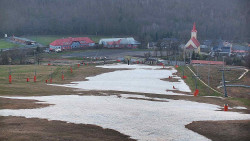 Horní část sjezdovky skiareálu Hlubočky