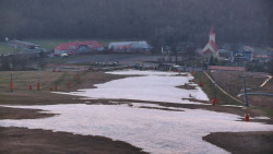 Horní část sjezdovky skiareálu Hlubočky