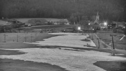 Horní část sjezdovky skiareálu Hlubočky