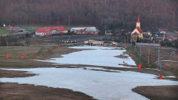 Horní část sjezdovky skiareálu Hlubočky