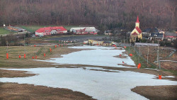 Horní část sjezdovky skiareálu Hlubočky