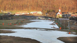 Horní část sjezdovky skiareálu Hlubočky