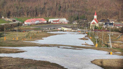 Horní část sjezdovky skiareálu Hlubočky