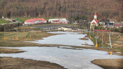 Horní část sjezdovky skiareálu Hlubočky