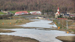 Horní část sjezdovky skiareálu Hlubočky