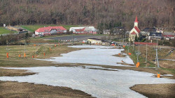 Horní část sjezdovky skiareálu Hlubočky